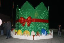 Xankəndidə Torpaq çərşənbəsinin tonqalı alovlandırılıb (FOTO)