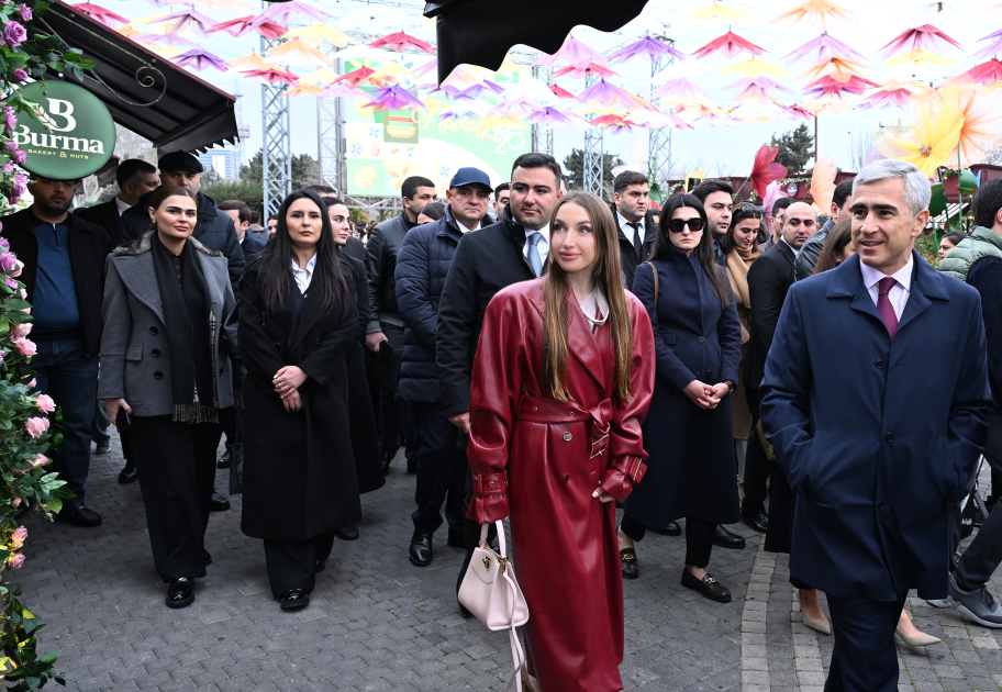 Alena Əliyeva Novruz yarmarkasını ziyarət edib (FOTO)