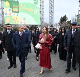 Alena Əliyeva Novruz yarmarkasını ziyarət edib (FOTO)