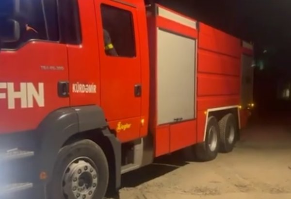 Şəmkirdə yaşayış evində yanğın olub (VİDEO)