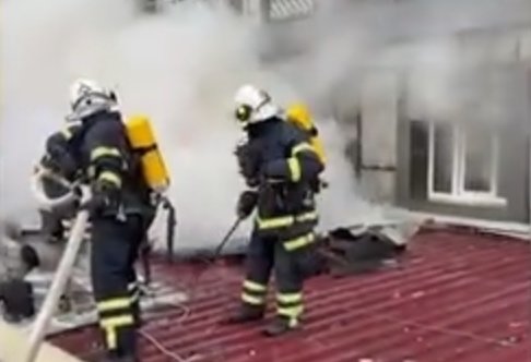 Naxçıvanda restoranda yanğın baş verib (VİDEO)