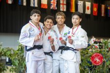 Azərbaycan cüdoçuları beynəlxaq turnirdə komanda hesabında birinci oldu (FOTO)