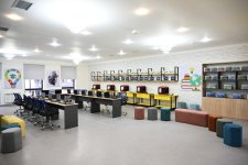 Prezident İlham Əliyev Şamaxı Avropa liseyinin yeni binasının açılışında iştirak edib (FOTO)