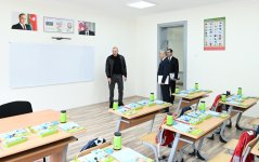 Prezident İlham Əliyev Şamaxı Avropa liseyinin yeni binasının açılışında iştirak edib (FOTO)