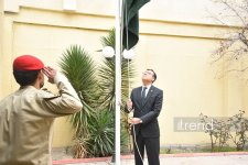 Pakistan səfirliyində dövlət bayrağının qaldırılması üzrə təntənəli mərasim keçirilib (FOTO)