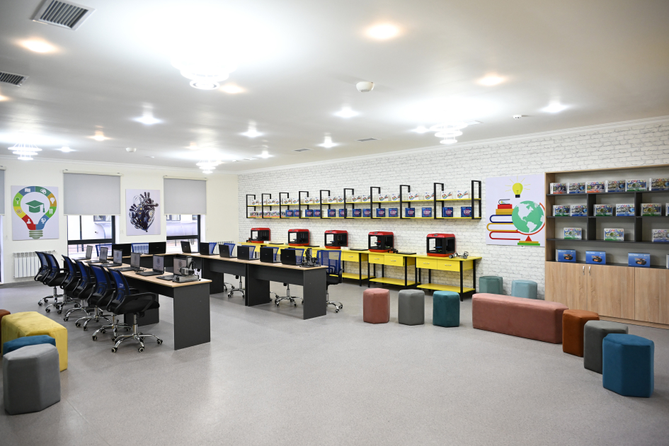 Prezident İlham Əliyev Şamaxı Avropa liseyinin yeni binasının açılışında iştirak edib (FOTO)