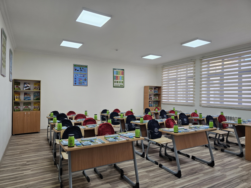 Prezident İlham Əliyev Şamaxı Avropa liseyinin yeni binasının açılışında iştirak edib (FOTO)