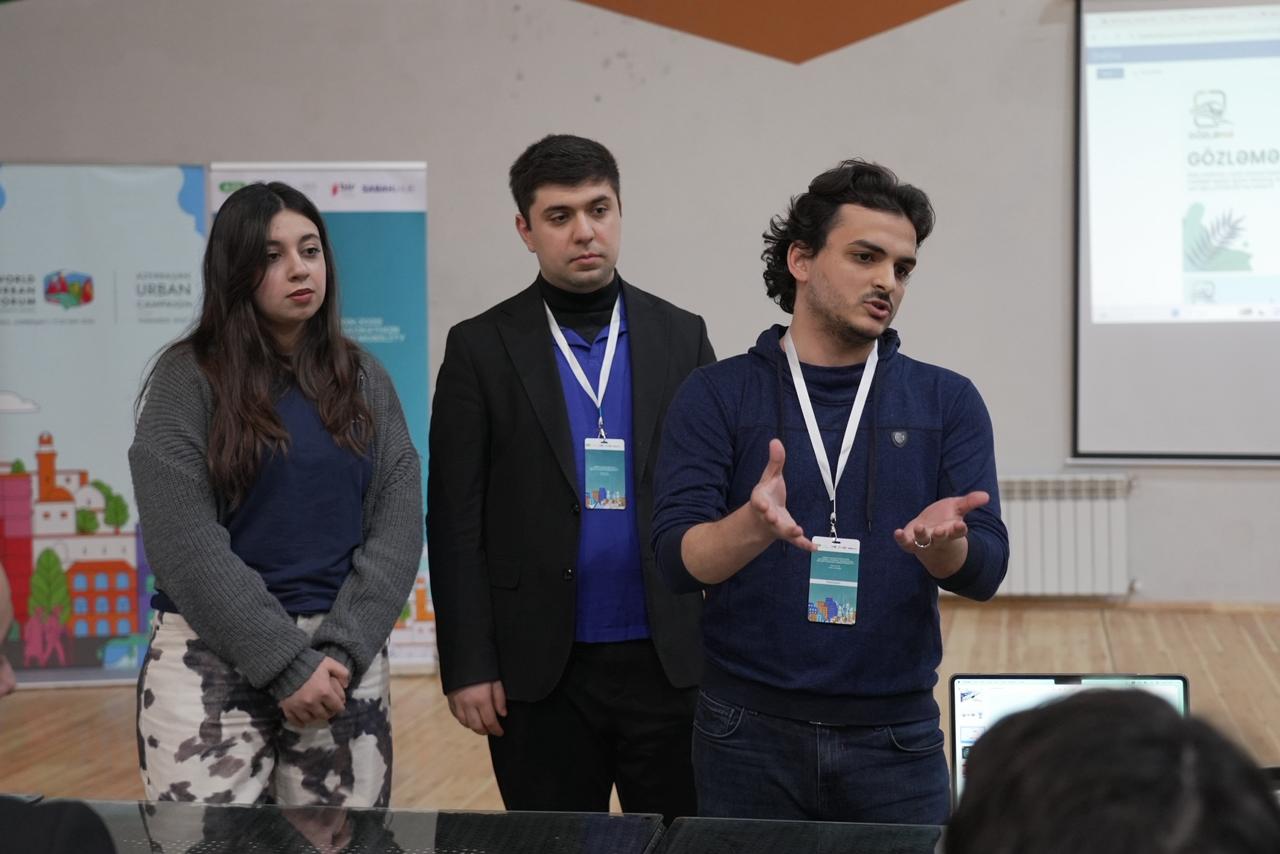 “Urban Hackathon 2026”da gənclər dayanıqlı şəhər mobilliyi üçün həllər təqdim edib (FOTO)