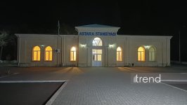 Rusiyadan göndərilən humanitar yardımı daşıyan avtomobillər Azərbaycan - İran sərhədini keçib (FOTO) (YENİLƏNİB)