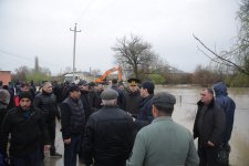 Xaçmazın icra başçısı selin vurduğu ərazilərə getdi (FOTO)