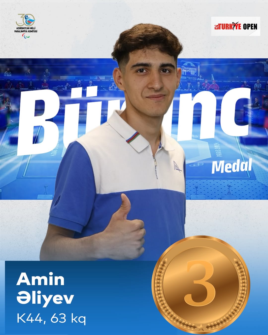 Azərbaycan parataekvondoçuları Antalyada bürünc medallar qazanıblar (FOTO)