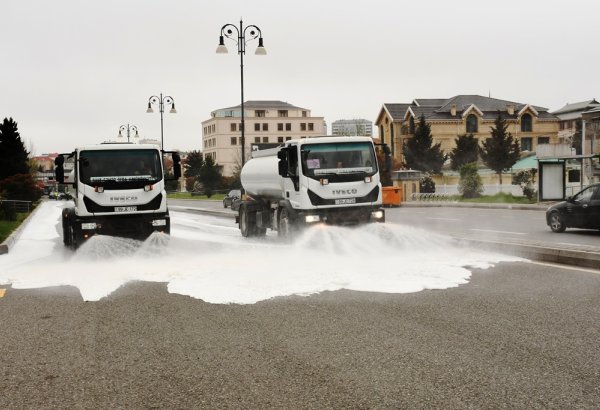 Güclü yağışlardan sonra Bakı “yuyuldu” (FOTO)