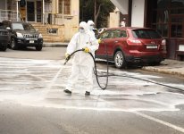 Güclü yağışlardan sonra Bakı “yuyuldu” (FOTO)