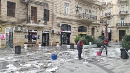 Güclü yağışlardan sonra Bakı “yuyuldu” (FOTO)