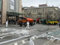 Bu gün paytaxtın 555 küçəsi yuyulub (FOTO)