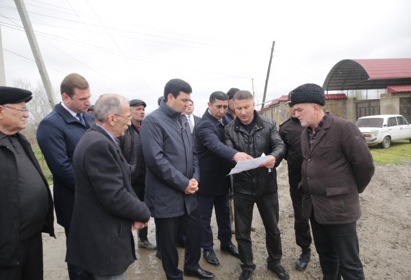 Xaçmazda icra başçısı zərərçəkmiş kəndlərə baş çəkdi: tapşırıqlar verdi (FOTO)