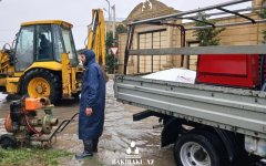 Bakıda yağış səbəbindən təxliyə edilənlər hotellərə yerləşdirildi (FOTO)