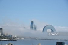 Bakını duman bürüdü (FOTO)