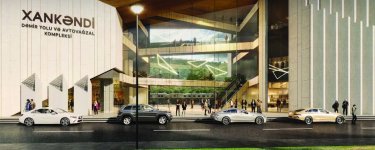 44 sütun və “V” forması: Xankəndi Dəmir Yolu Kompleksi belə olacaq (FOTO)