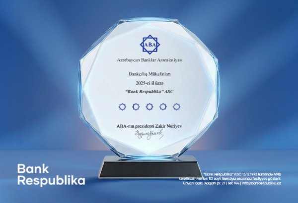 Bank Respublika-nın sosial, təhsil və innovasiya sahəsində layihələri mükafata layiq görülüb