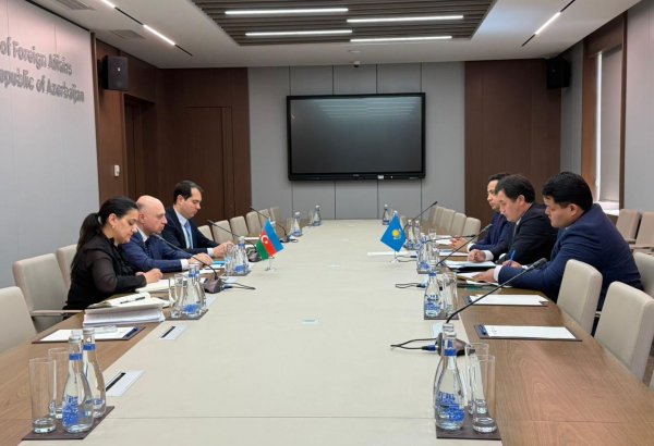 Azərbaycan ilə Qazaxıstan arasında strateji tərəfdaşlıq və müttəfiqlik münasibətləri müzakirə olunub (FOTO)