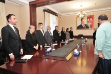 Abşeronda Aprel döyüşlərində şəhidlik zirvəsinə ucalan qəhrəmanlarımızın ailələri ilə görüş keçirilib (FOTO)