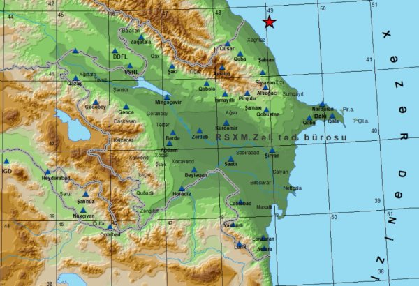 Xəzərdə zəlzələ olub