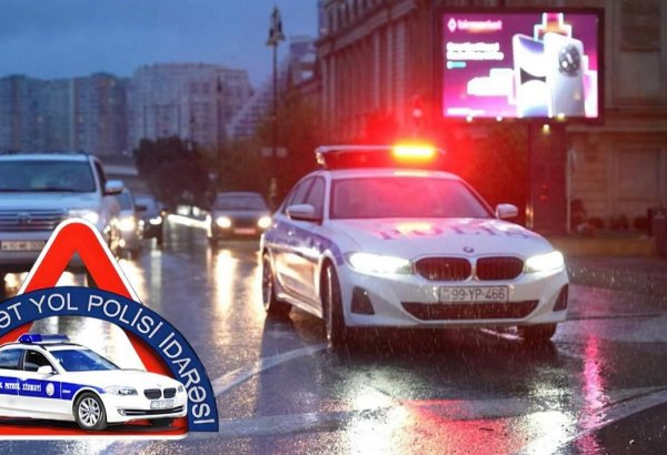 BDYPİ yağıntılı hava şəraiti ilə bağlı hərəkət iştirakçılarına xəbərdarlıq edib