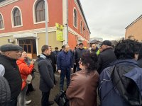 Keşlədə yağışların yaratdığı fəsadlar aradan qaldırılır (FOTO)