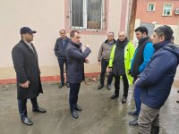 Keşlədə yağışların yaratdığı fəsadlar aradan qaldırılır (FOTO)