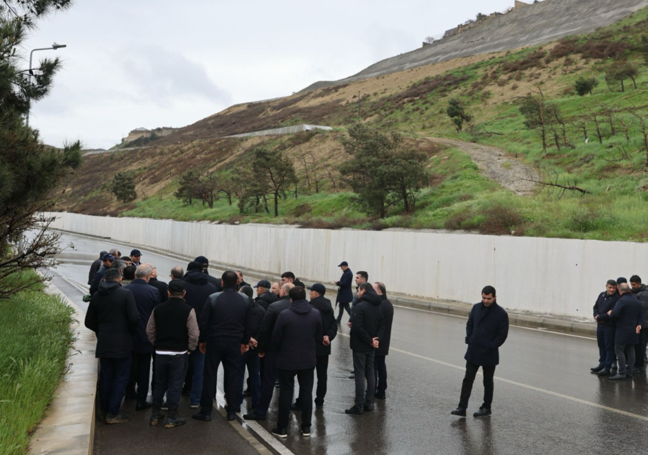 Kəmaləddin Heydərov Badamdardakı sürüşmə zonasında (FOTO/VİDEO)
