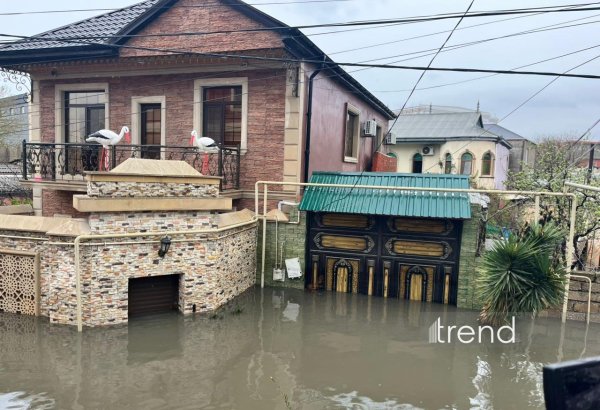 Keşlədə su basan ərazilərdə son vəziyyət (FOTO/VİDEO)