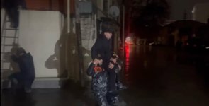 İntensiv yağışların fəsadlarının aradan qaldırılması işləri davam etdirilir - FHN (FOTO/VİDEO)