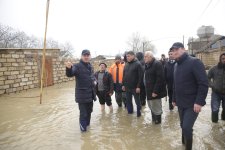 Nabranda və İstisuda sel – icra başçısı əraziyə getdi (FOTO)