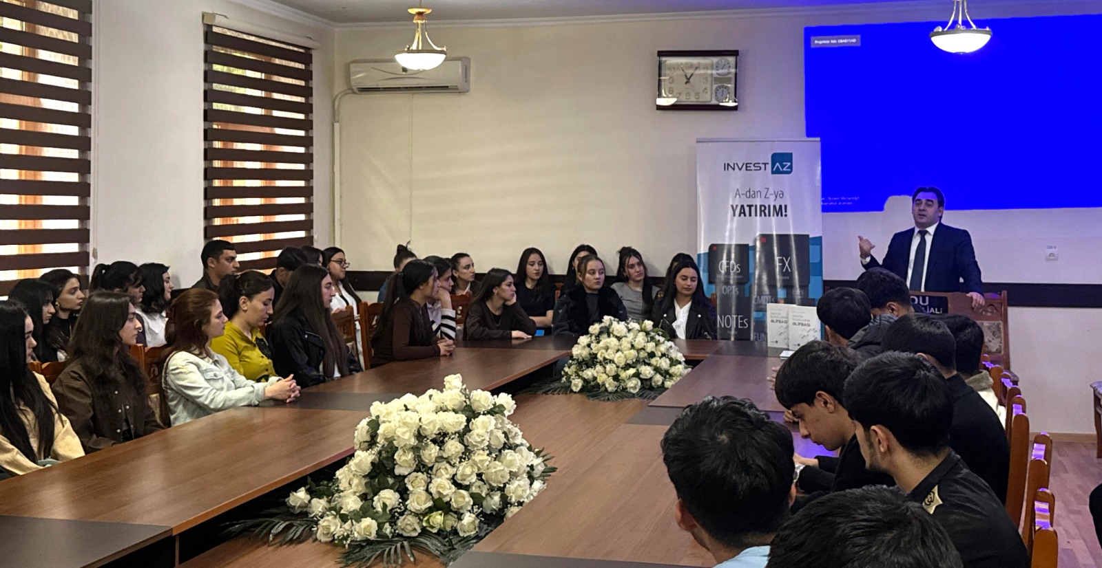 BDU Qazax filialında “Invest-AZ İnvestisiya Şirkəti” QSC-nin birgə təşkilatçılığı ilə seminar keçirilib (FOTO)