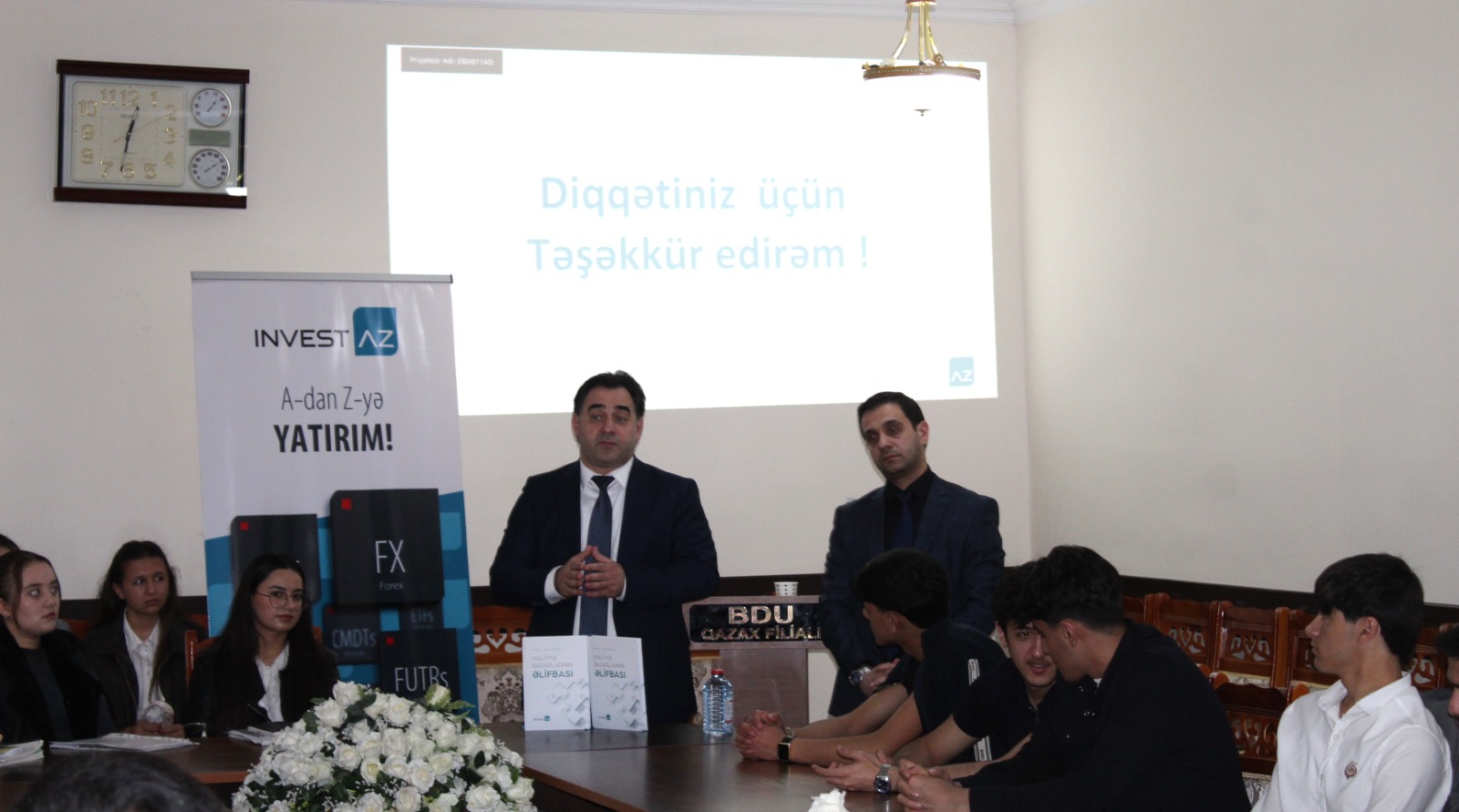 BDU Qazax filialında “Invest-AZ İnvestisiya Şirkəti” QSC-nin birgə təşkilatçılığı ilə seminar keçirilib (FOTO)