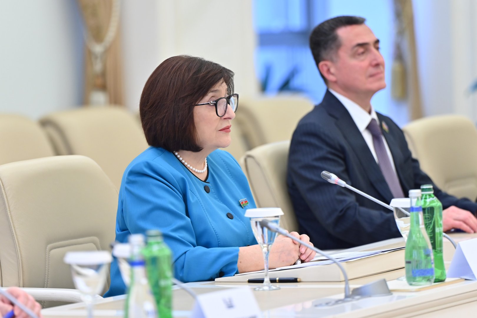 Sahibə Qafarova Muhsin Şentürkün rəhbərlik etdiyi nümayəndə heyəti ilə görüşüb (FOTO)