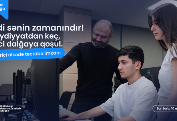 Azərbaycan Kibertəhlükəsizlik Mərkəzinin yeni tədris dalğasına qeydiyyat başladı