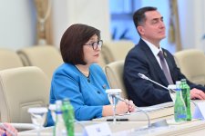 Sahibə Qafarova Muhsin Şentürkün rəhbərlik etdiyi nümayəndə heyəti ilə görüşüb (FOTO)