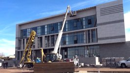 Naxçıvanda elektrik şəbəkəsi yenilənir (FOTO)