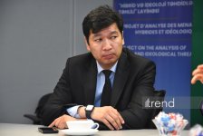 Qazaxıstanın mədəniyyət və informasiya nazirinin müavini və Beynəlxalq İnformasiya Komitəsinin sədri Trend BİA-nın ofisini ziyarət ediblər (FOTO)