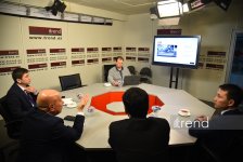 Qazaxıstanın mədəniyyət və informasiya nazirinin müavini və Beynəlxalq İnformasiya Komitəsinin sədri Trend BİA-nın ofisini ziyarət ediblər (FOTO)