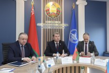 Belaruslu nazir Azerbaycan tikinti assosiasiyasının rəhbər heyətini qəbul edib (FOTO)