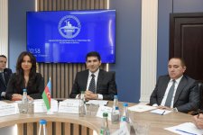 Belaruslu nazir Azerbaycan tikinti assosiasiyasının rəhbər heyətini qəbul edib (FOTO)