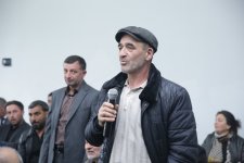 Xaçmazın Palçıqoba kəndində sakinlərin müraciət və təklifləri dinlənilib (FOTO)