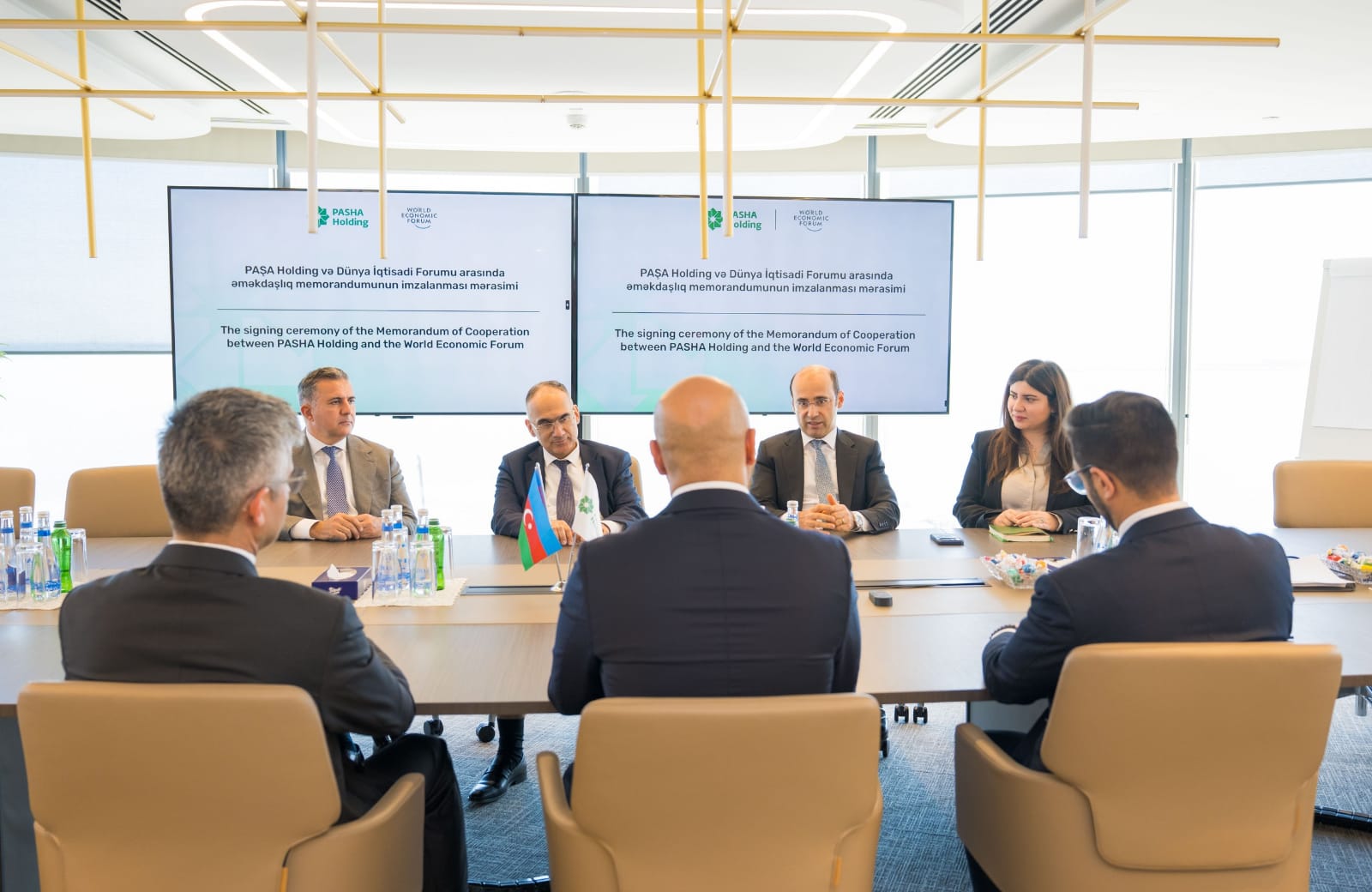 PAŞA Holding və Dünya İqtisadi Forumu arasında Əməkdaşlıq Memorandumunun imzalanma mərasimi keçirilib (FOTO)