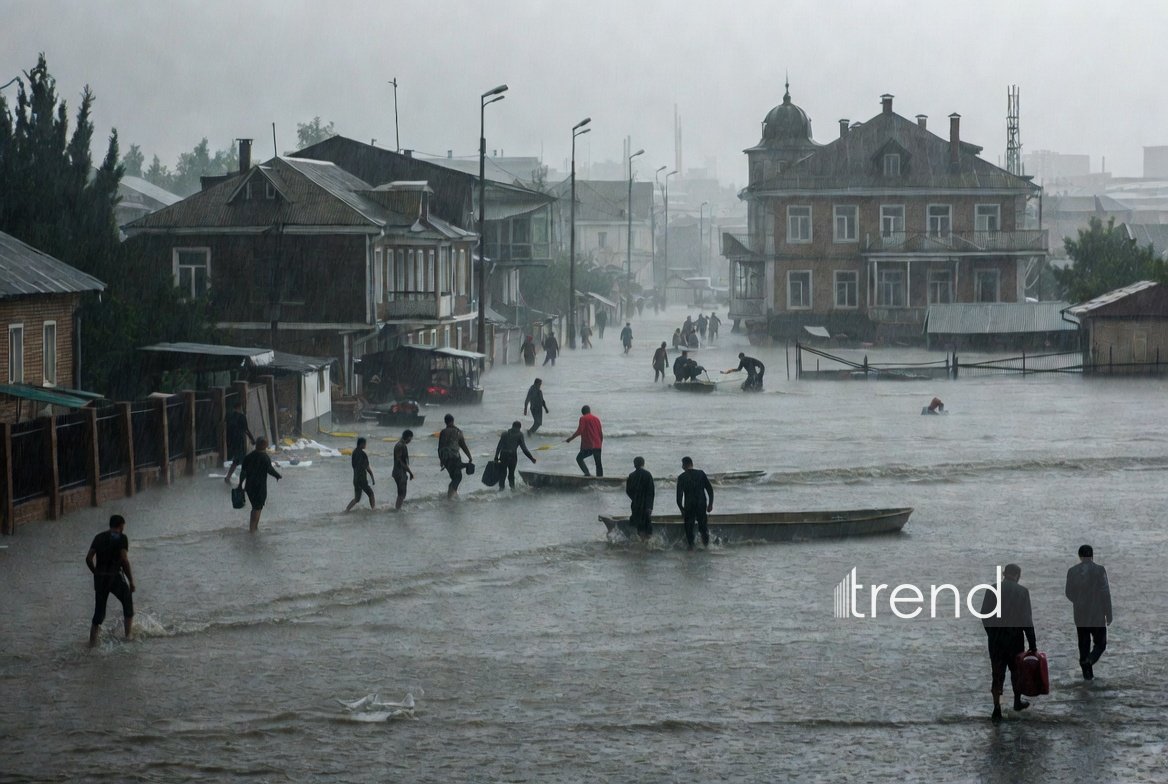 Dağıstanda 1100-ə yaxın ev su altında qalıb