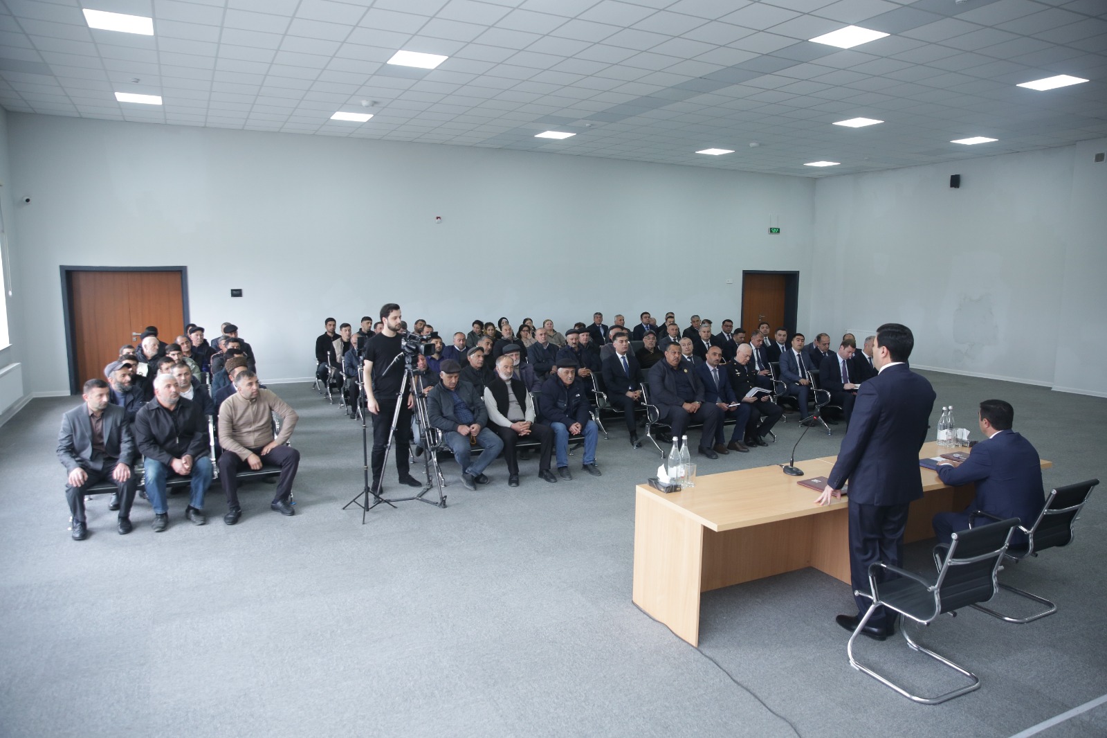 Xaçmazın Palçıqoba kəndində sakinlərin müraciət və təklifləri dinlənilib (FOTO)