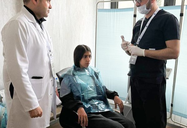 Ağdərədə “Böyük Qayıdış” çərçivəsində ilk dəfə portativ stomatoloji qurğu tətbiq edilib (FOTO)