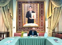 Azərbaycan nümayəndə heyəti Türkmənistanda beynəlxalq olimpiadada iştirak edib (FOTO)